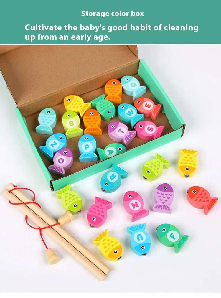 Wooden Magnetic Fishing Educational Toy