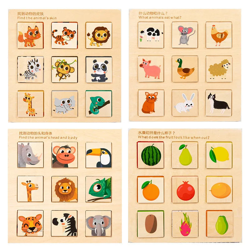 Wooden Logical Matching Educational Board