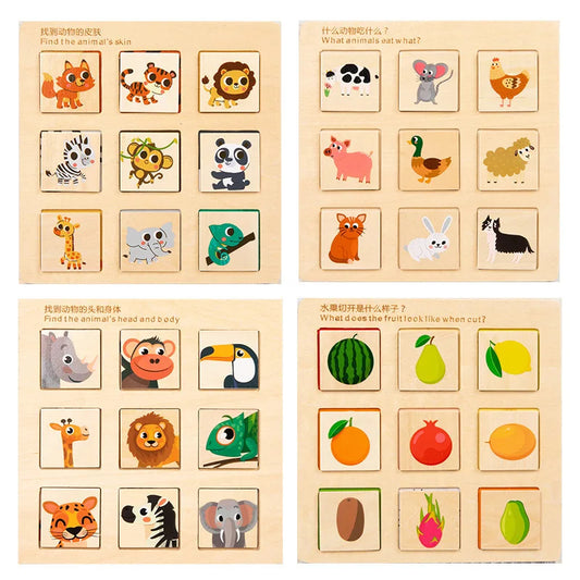 Wooden Logical Matching Educational Board