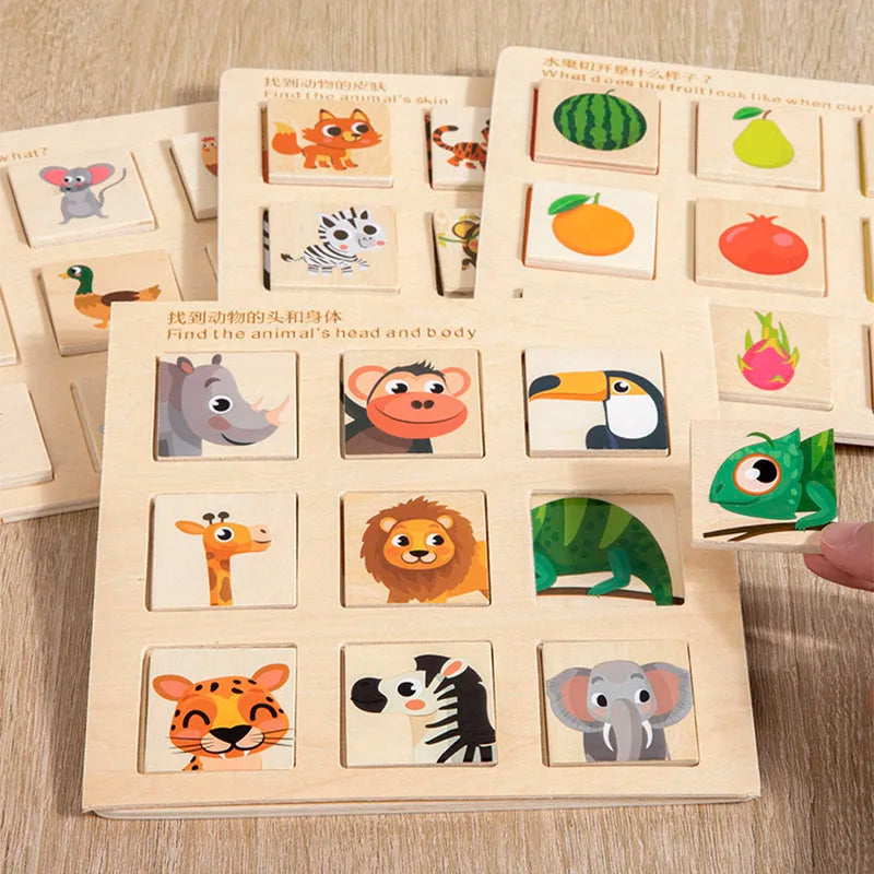 Wooden Logical Matching Educational Board