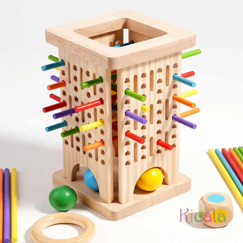 Wooden Stick Balance & Math Game for Kids