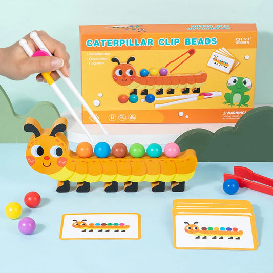 Wooden Animal Matching Clip Puzzle