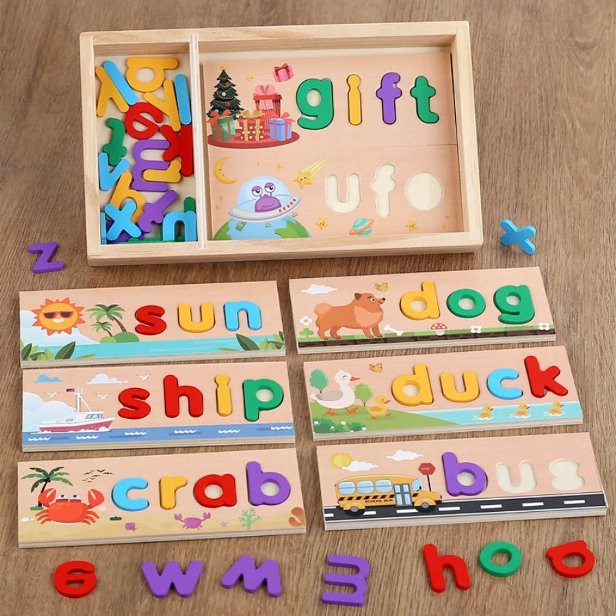 Montessori Wooden Colorful Alphabet