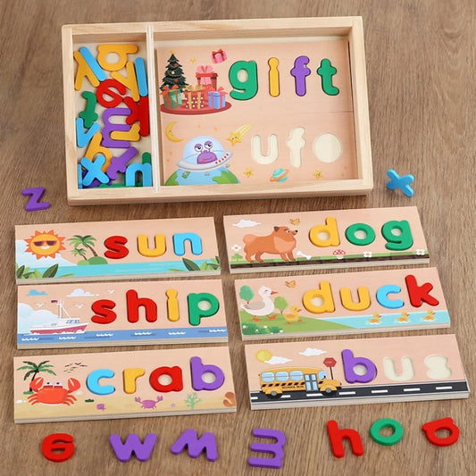 Montessori Wooden Colorful Alphabet