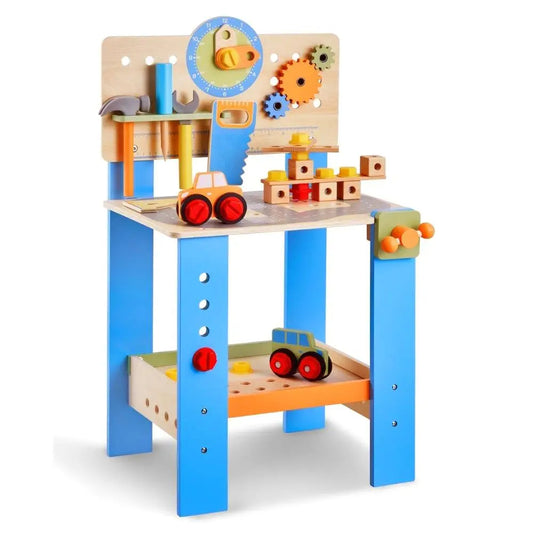 Wooden Tool Bench for Kids