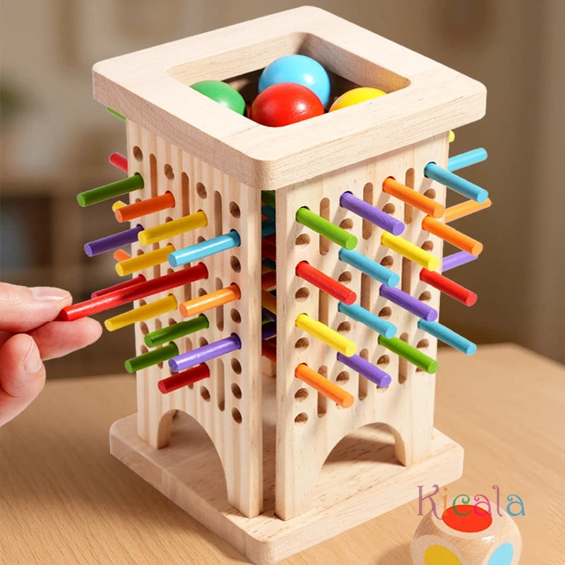 Wooden Stick Balance & Math Game for Kids
