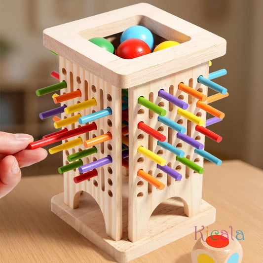 Wooden Stick Balance & Math Game for Kids