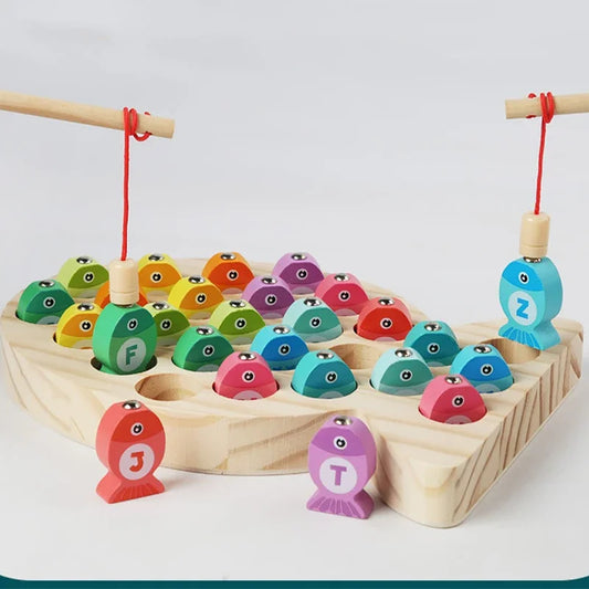 Wooden Magnetic Fishing Educational Toy