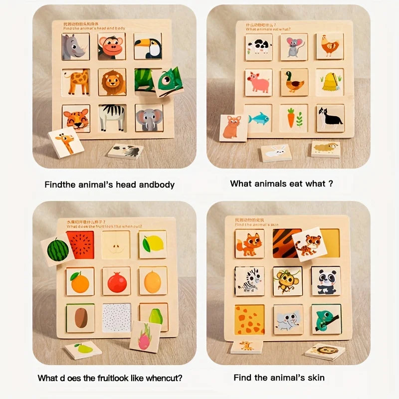 Wooden Logical Matching Educational Board