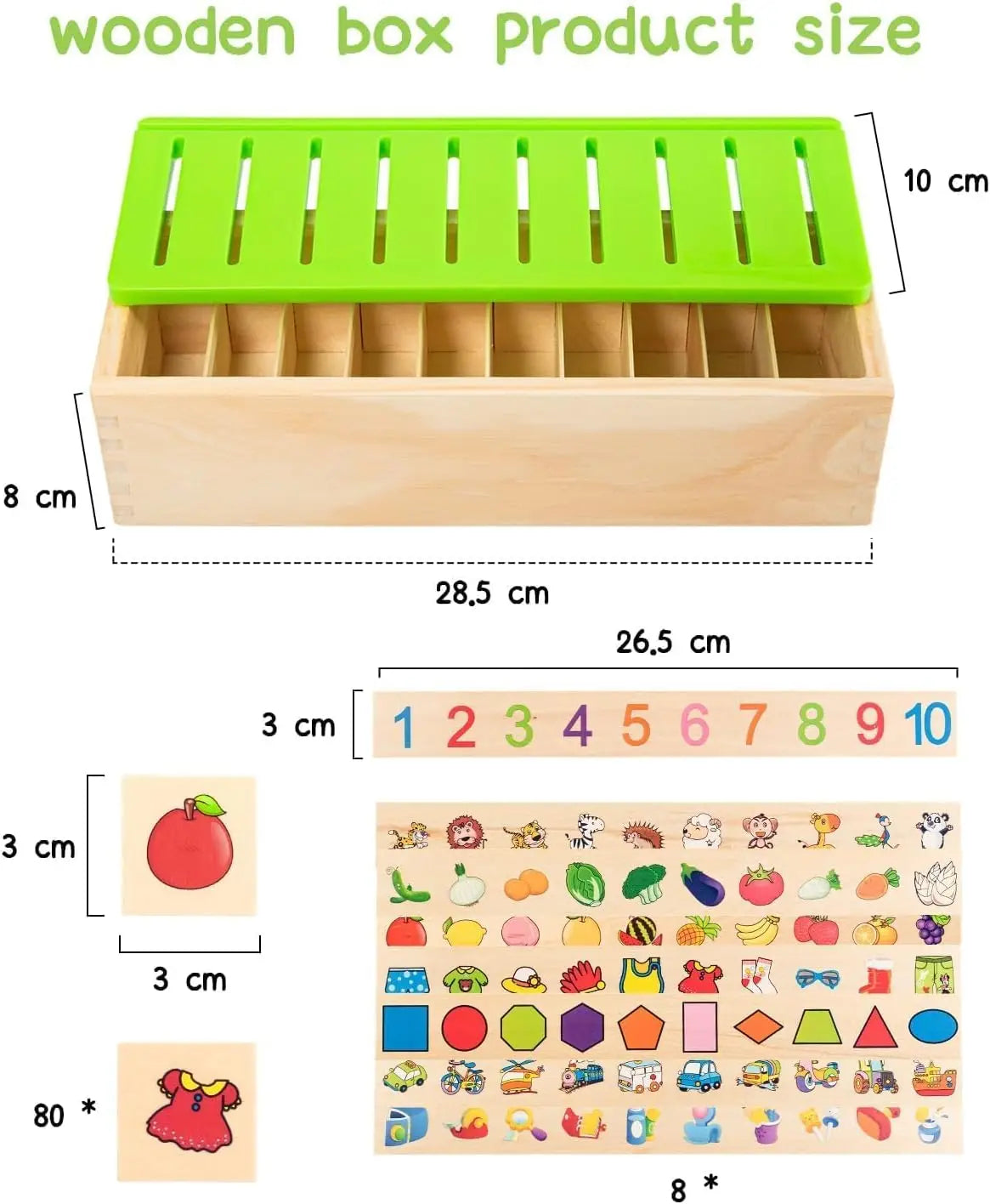 Wooden Montessori Sorting Toys
