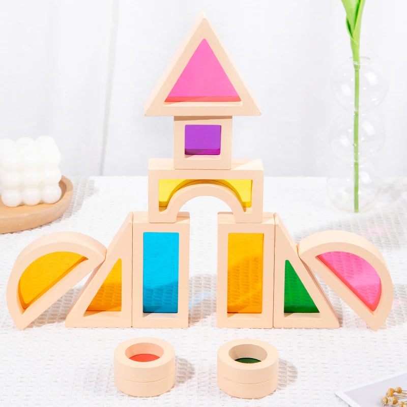25 Pcs Stacking Building Blocks Montessori Toys