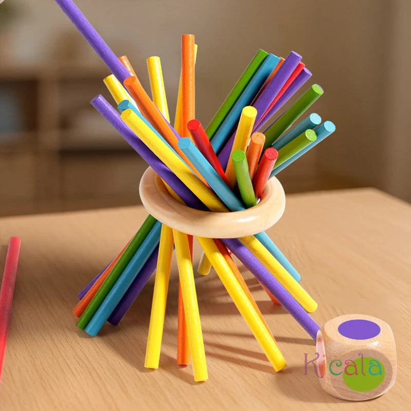 Wooden Stick Balance & Math Game for Kids