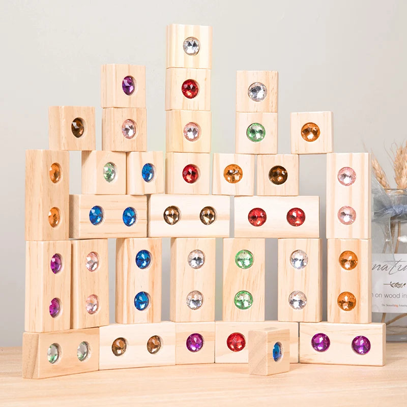 DIY Sparkling Acrylic Gem Blocks