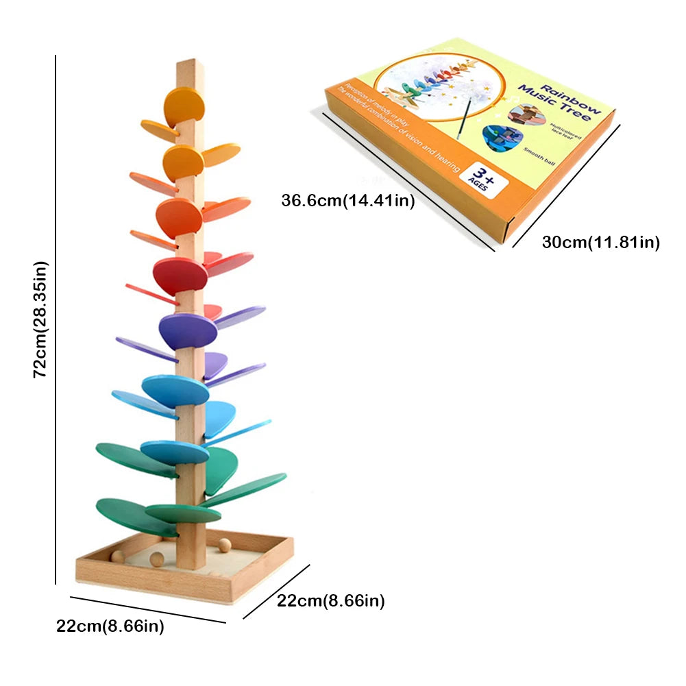 Wooden Colorful Music Tree